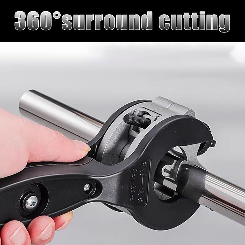 Rmannke Ratcheting Tubing Cutter, 2 in 1 Close Quarters Tube Compact Cutter, for Copper, PVC and Metal Pipes(1/4" to 7/8") - Image 4